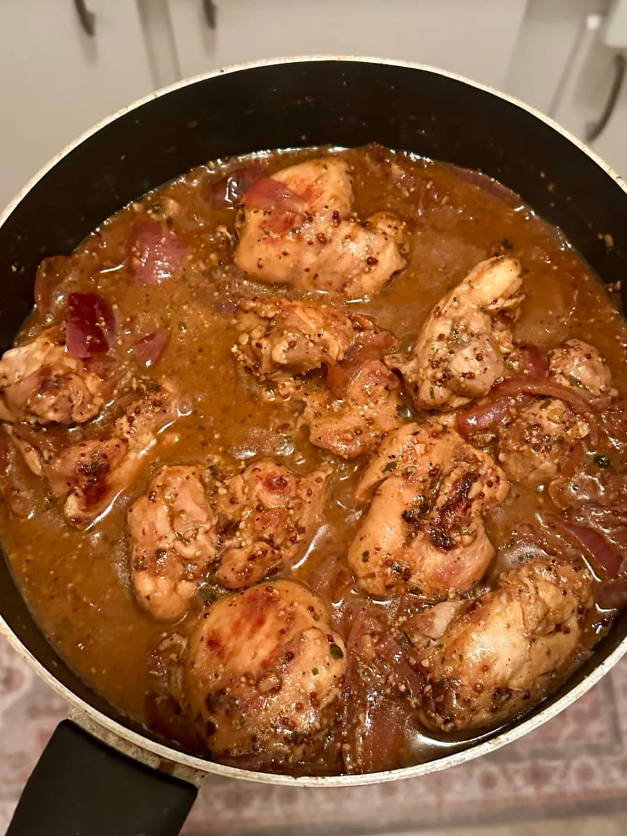 One-Pan Mustard Chicken
