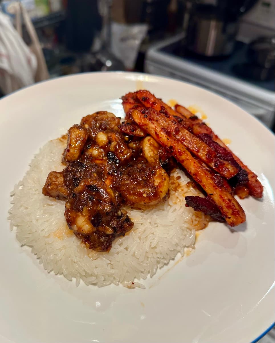Post-Call Spicy Shrimp