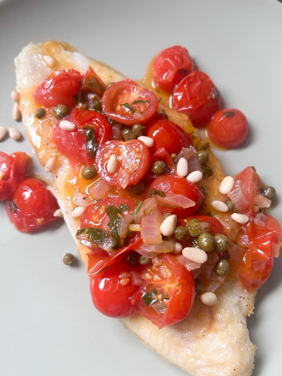 Basa Fillets with Cherry Tomato Sauce