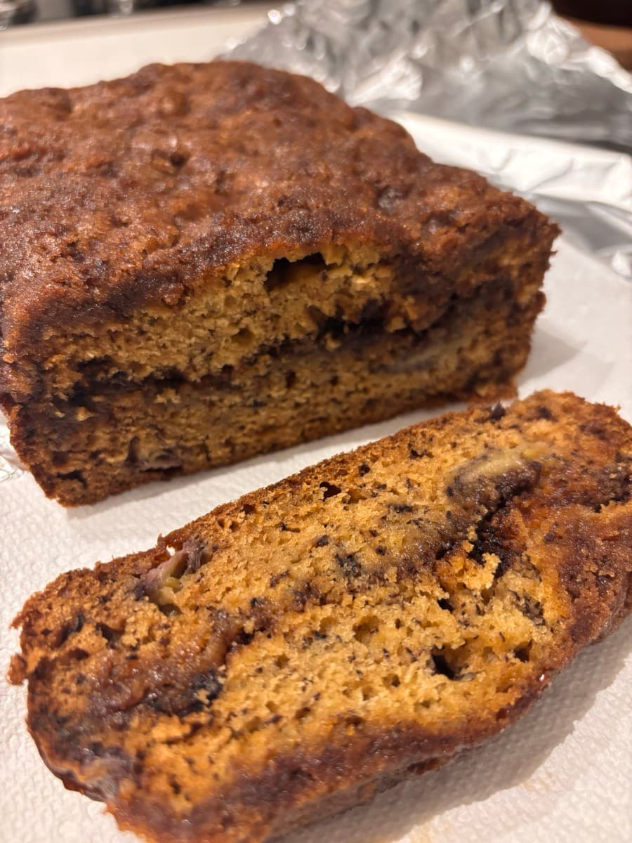 Cinnamon Crunch Banana Bread